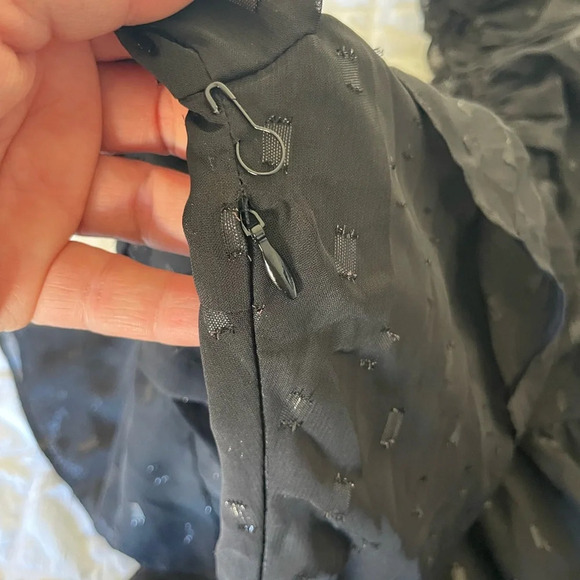 Miss Me black chiffon ruffle mini dress - Picture 8 of 9